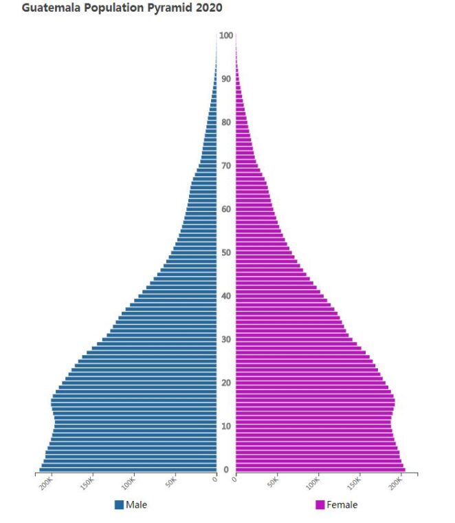 Guatemala Population Pyramid 2020
