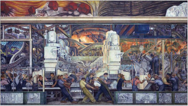 Mural Detroit Industry by Diego Rivera